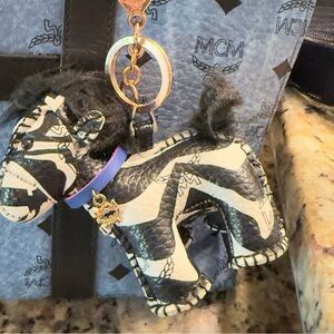 Black and White Zebra Charm